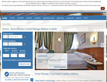 Tablet Screenshot of hotelmirage-milano.com